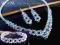 KOMPLET ślub SWAROVSKI swarowski biżuteria ślubna