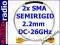 Przewód SEMIRIGID2.2mm +2x wtyk SMA, DC-26GHz.