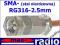 Wtyk SMA+RG316-super jakości-USA