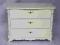 PIĘKNA KOMODA XIXw ECRU biała kremowa LUDWIKOWSKA