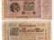 Zestaw banknotów niemieckich z lat 1910 - 1923