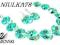 ~SWAROVSKI~  bransoletka + KOLCZYKI~ antique green