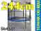 Markowa TRAMPOLINA SkyFlyer 8FT 244cm + akcesoria