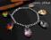 BRANSOLETKA CHARMS SREBRO SWAROVSKI MIGDAL  kolory