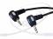 Kabel  m.JACK3.5/m.Jack 3.5 1m ŁEZKA GOLD KĄTOWY