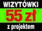 1000 szt.WIZYTÓWKI JEDNOSTRONNE- PROJEKT GRATIS !!