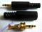 Wtyk micro jack 2,5mm stereo - GOLD nowe