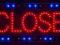 TABLICA DIODOWA LED Z NAPISEM   "CLOSE"
