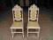 PARA 2 EKLEKTYCZNYCH BIAŁYCH KRZESEŁ
