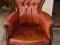 #ORYGINALNY Skórzany Fotel PIKOWANY # ~ OKAZJA ~