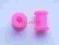 tunele silikonowe różowe dwie sztuki 6mm