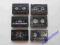 6 KASET - FUJI, RAKS, MAXELL, AGFA, SONY - METAL