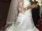 Piękna suknia ślubna z trenem rozmiar 36 (Agnes)