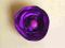 SOCZYŚCIE fioletowa błyszcząca broszka kwiat