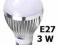 ŻARÓWKA DIODOWA led 3W MINI GLOBE E27 CIEPŁA