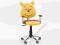 Młodzieżowy fotel biurowy KUBUŚ kółka kauczukowe