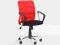 Obrotowy fotel biurowy TONY czerwony siatka membra