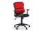 Obrotowy fotel biurowy ARON czerwony tkanina TILT