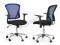 Obrotowy fotel biurowy DAVID niebieski membra TILT