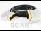 Kabel 1m SCART - SCART 21pin Euro GOLD OFC 1 m
