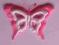 APLIKACJE - DUŻE motyle 3D - komplet = 4szt