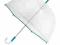 PRZEZROCZYSTY PARASOL z USA TEAL OMBRE -LLA