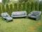 KOMPLET Skóra  sofa 2 os.  3 os. fotel hoker