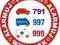 ALARMOWE TRIO 530 808 997 /998/ 999 POGOTOWIE