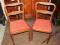 2 ŁADNE, DĘBOWE KRZESŁA ART-DECO.