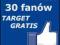 30 Fanów FACEBOOK FANI FB | TARGET+STAT od FIRMY