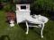 KREDENS komoda ,shabby chic,postarzany,bielony