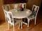 stół i 4 krzesła ,shabby chic,prowansja,postarzane