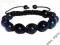 SHAMBALLA BRANSOLETKA CZARNA/NIEBIESKA NEW!! S93