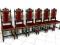 6 FRANCUSKICH KRZESEŁ LITYCH DĘBOWYCH STAN bdb