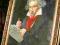 portret Van Beethoven bardzo stary obraz i rama