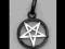 Wisior Czarny Pentagram - srebro 925