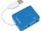 HUB USB 4 portowy niebieski - LogiLink FV GW Wroc