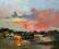Zmierzch, obraz, akryl, Marta Zawadzka, pejzaż