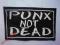 PUNX NOT DEAD - naszywka, sitodruk ! punk