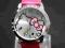 ZEGAREK NA RĘKĘ HELLO KITTY  RÓŻOWY  METAL SKÓRA