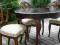 Piękny stylowy komplet stolik z 3 krzesłami