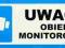 Naklejka Uwaga Obiekt Monitorowany Monitoring