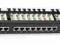 Patchpanel  24 porty RJ45 UTP CAT.6 19"  1U P