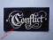 CONFLICT - naszywka sitodruk ! punk