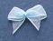 Kokardki szyfon małe niebieskie  10szt Wyprzedaż