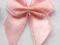 Kokardki atłas różowy  5szt Wyprzedaż
