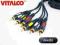 VITALCO kabel 3x RCA chinch audio video 1,0m