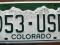 Colorado - tablica rejestracyjna z USA