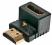 ZŁĄCZE ADAPTER HDMI -HDMI 90STOPNI F-M V1.4 GOLD