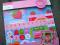 SCRAPBOOKING z USA dziewczęcy zestaw SAMA SŁODYCZ